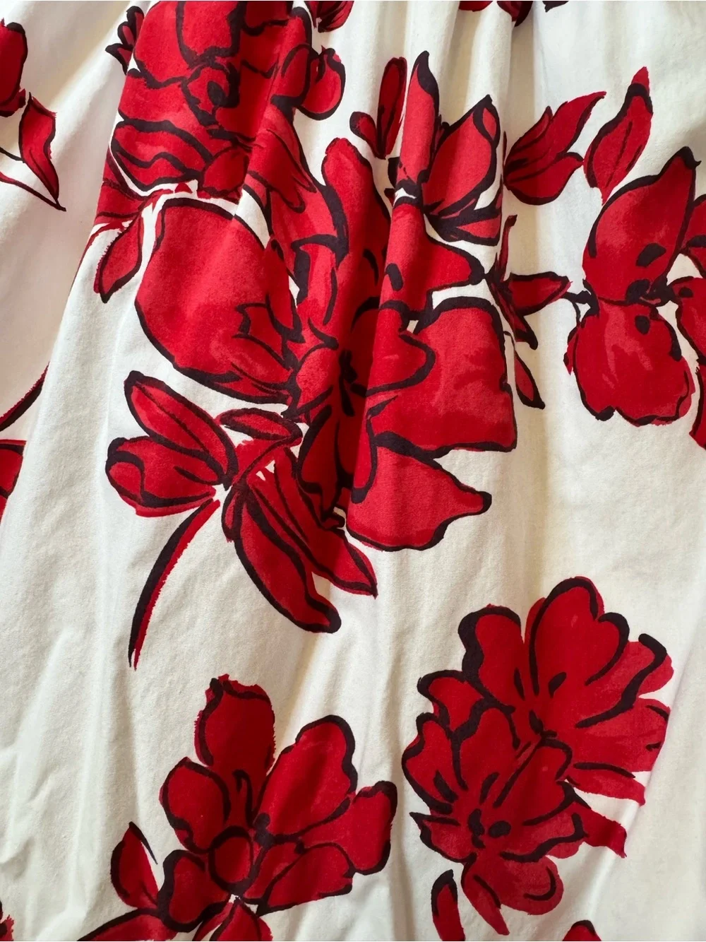 Abercrombie & Fitch One Shoulder Cutout Floral Maxi Dress Red White Size XL